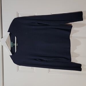 Women Ralph Lauren Long Sleeve Tee Navy Size Small